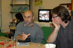 Taha Ghasemi (left) with Dr Alan Williams